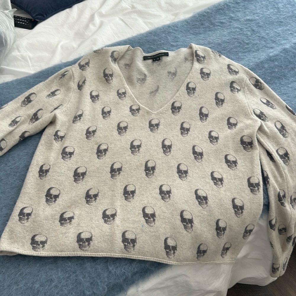 Skull Cashmere Grey Sweater